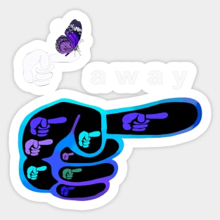 Fly away Sticker